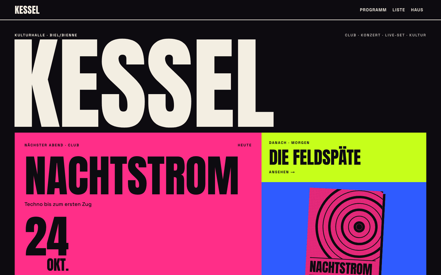 Vorschau der Konzeptdemo KESSEL Kulturhalle