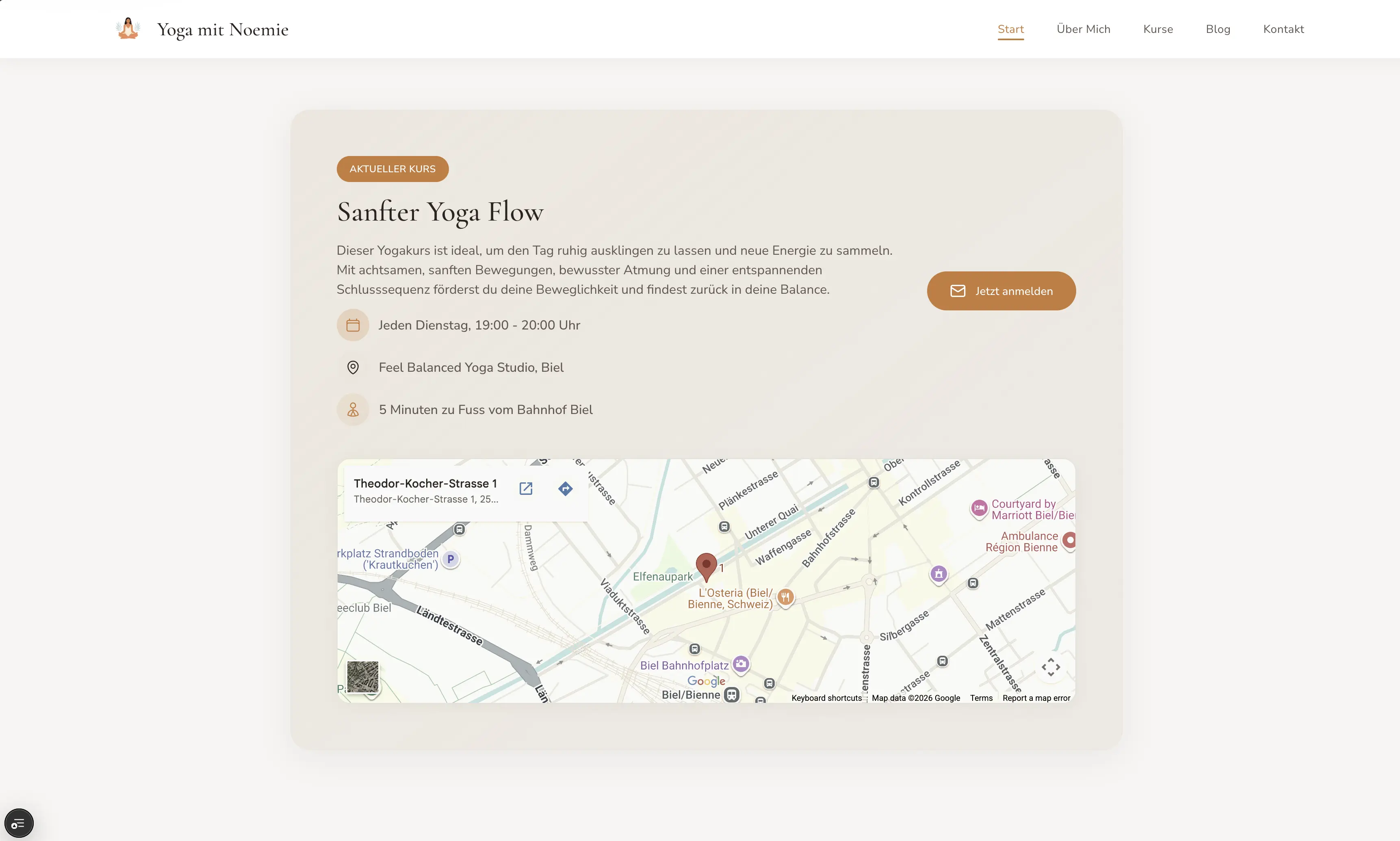 Noémie Sofia Yoga – Kursübersicht